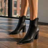 Scaligeri Pointed Ankle Boots - Black