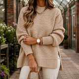 Fleur Textured Sweater - Beige