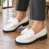 Pordenone Bow Loafers - White