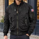 Amaury-James Aviator Jacket - Black