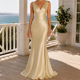 Natalia-Jade Mermaid Dress - Champagne
