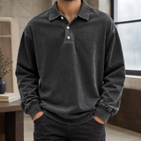 Nicodemus-Scott Relaxed Polo - Black