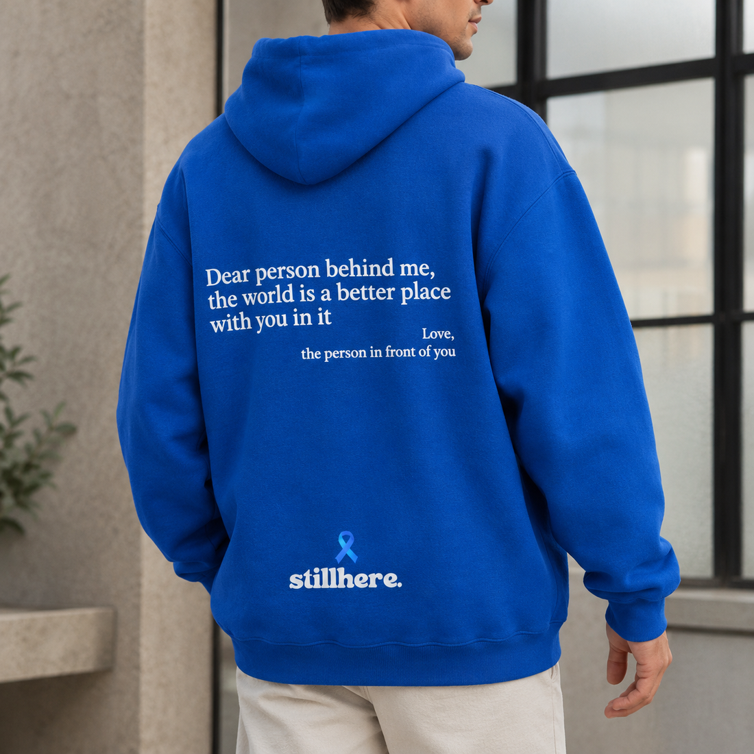 Frank Oversized Hoodie - Royal Blue