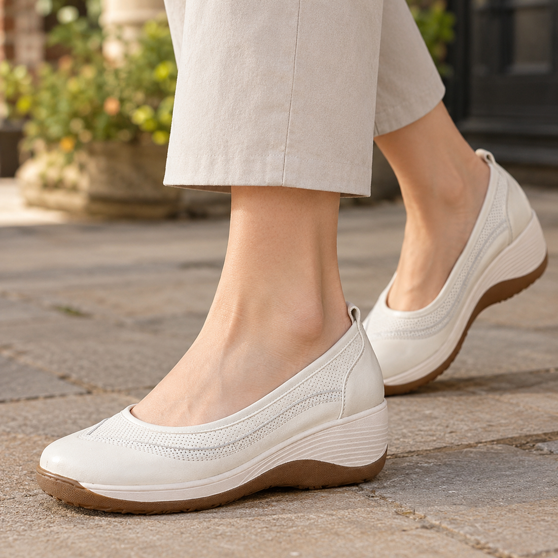 Sabatini-Rimini Wedge Shoes - Off White