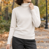 Chloe-Hope Turtleneck Sweater - White