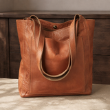 Rossi Leather Tote - Brown