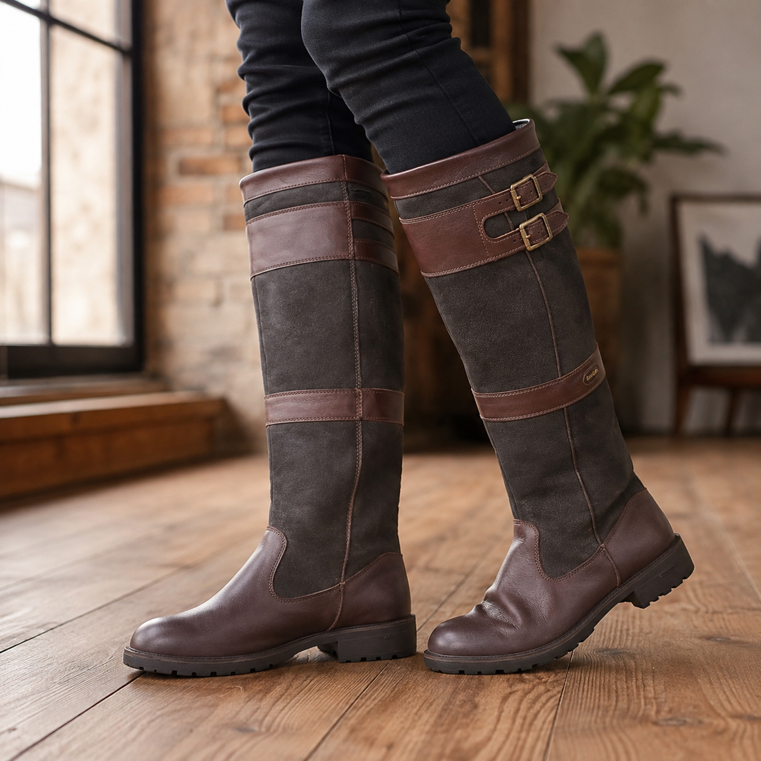 Medici Knee-High Boots - Coffee