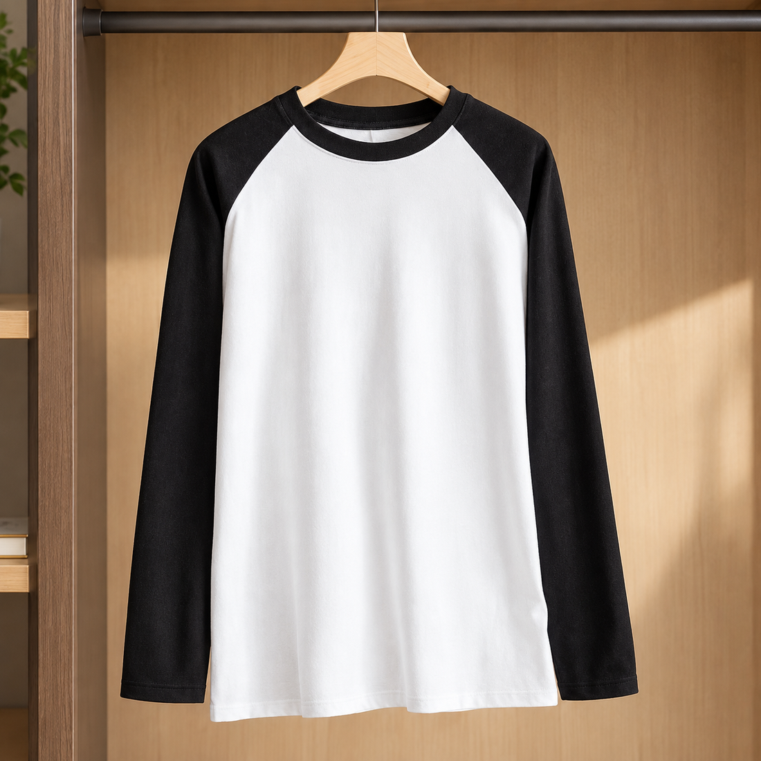 Oswin-Tate Raglan Top - Spliced ​​german White