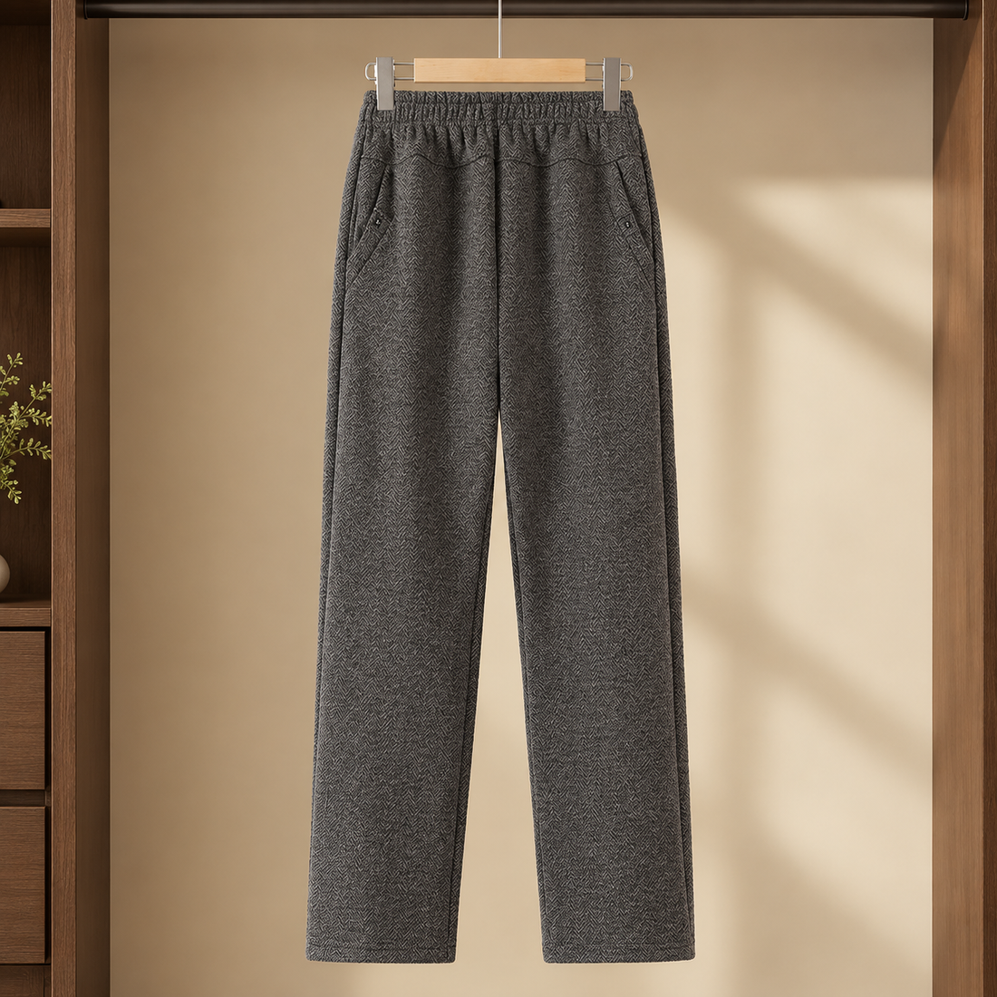 Sabina-Claire Straight Leg Pants - Coffee