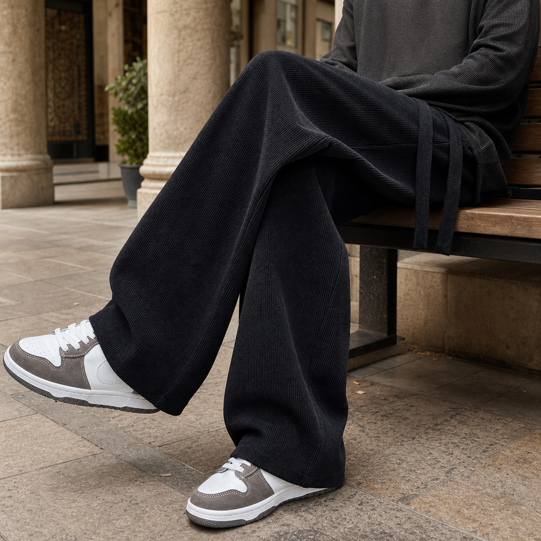 Herbert-Cole Wide Leg Pants - Black