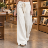 Joanna Wide Leg Pants - White