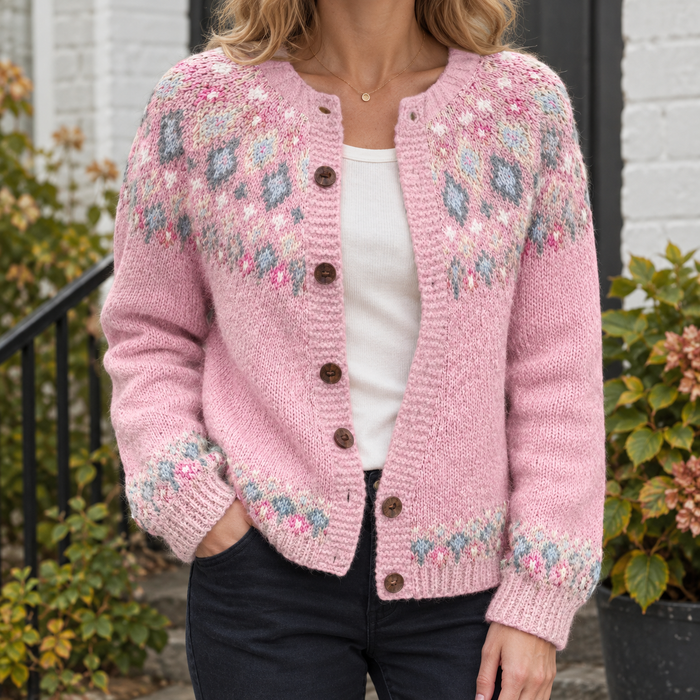 Adrienne Jacquard Cardigan