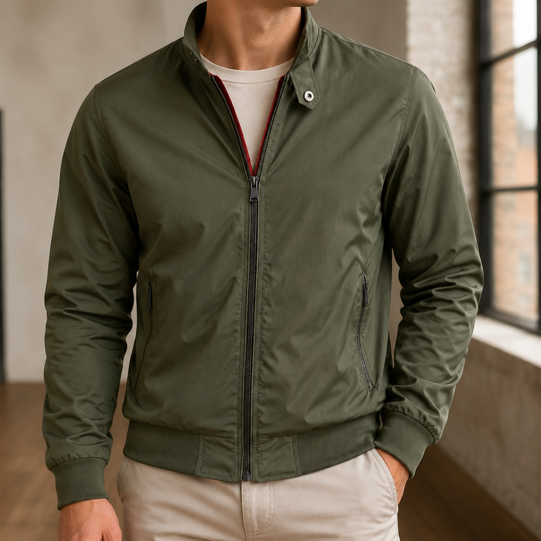 Sebastian-West Bomber Jacket - Green