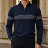 Lysander-Flynn Quarter Zip Sweater - Blue