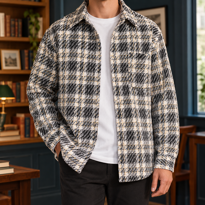 Erasmus-Scott Plaid Overshirt