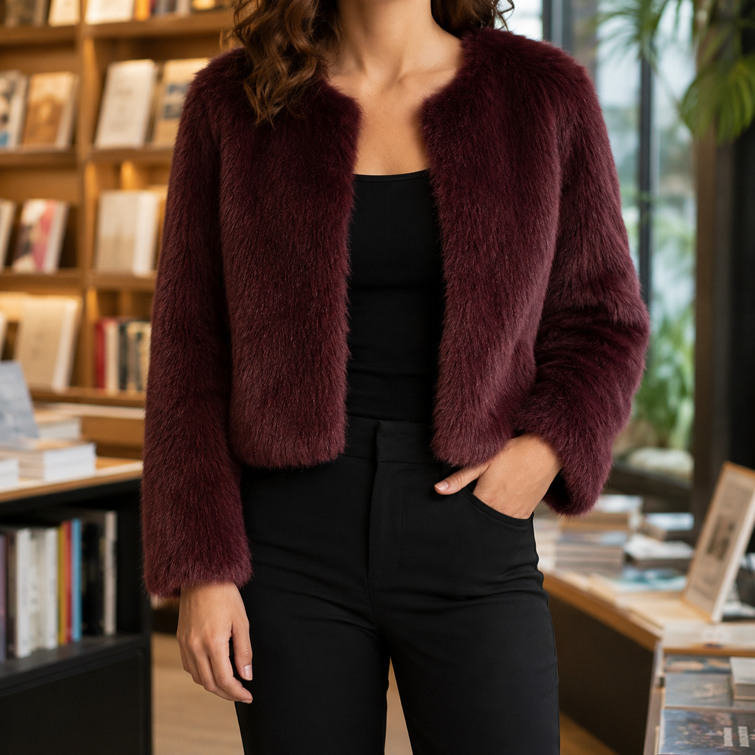 Willa-Marie Structured Jacket - Red