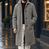Brian-Lane Cashmere Overcoat - Dark Gray