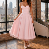 Tamsin-Skye Corset Midi Dress - Pink