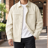 Dominic-West Utility Overshirt - Cream
