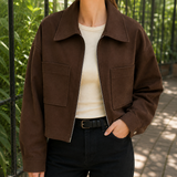 Alina-Jade Utility Jacket - Dark Brown