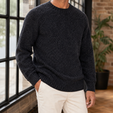 Tobias-Dean Recycled Cashmere Sweater - Charcoal