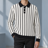 Ross-Rhys Striped Sweater - White