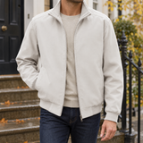 Malcolm-West Stand Collar Jacket - Khaki