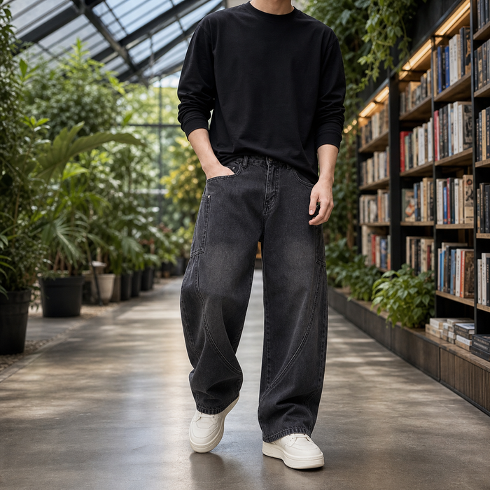 Maurice-Grey Relaxed Jeans