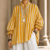 Bianca-Sage Ruffle Top - Yellow