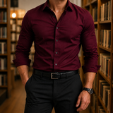 Hector Slim Shirt - Red