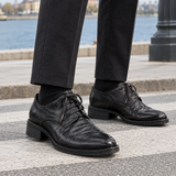 Gravina-Napoli Leather Derbies - Black