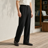 Mateo Pleated Pants - Black