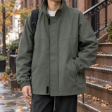 Armand-Jude Stand Collar Jacket - Dark Green