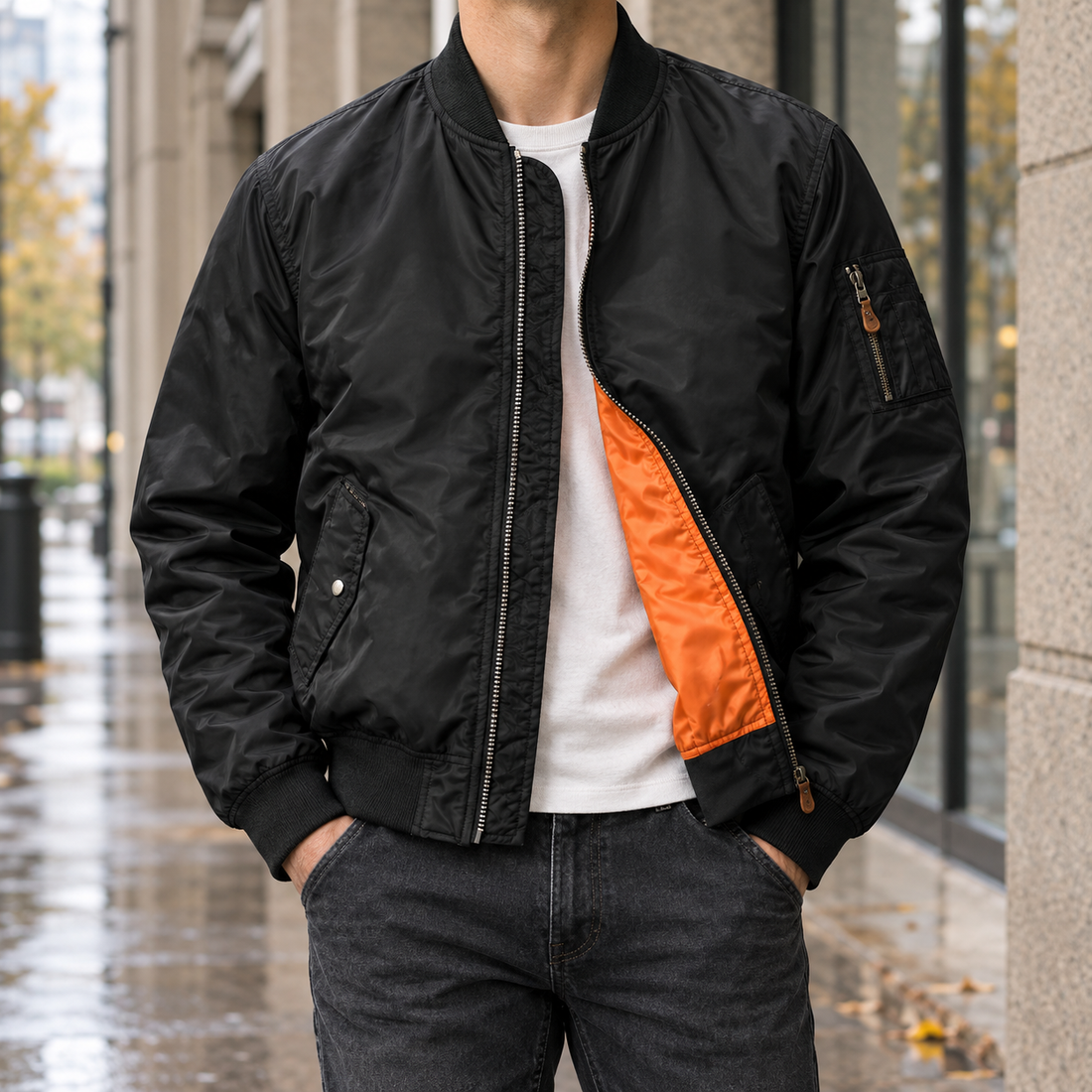 Jake Bomber Jacket - Black