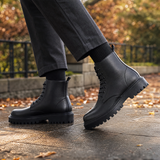 Bergamo-Vita Lug Sole Boots - Black