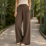 Meredith-Sage Cashmere Pants - Brown