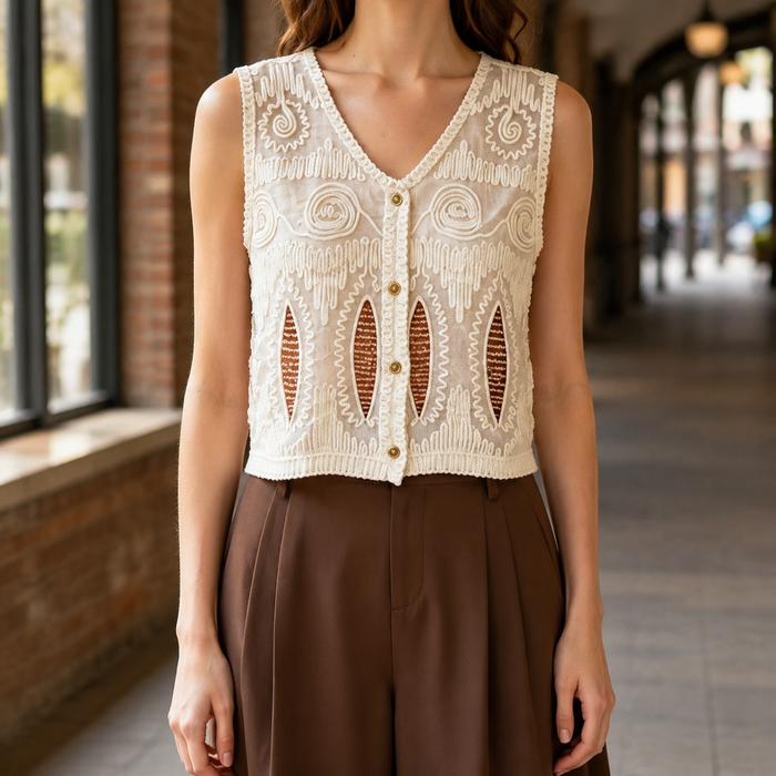 Salome Crochet Vest