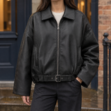 Elise-Rae Belted Jacket - Black