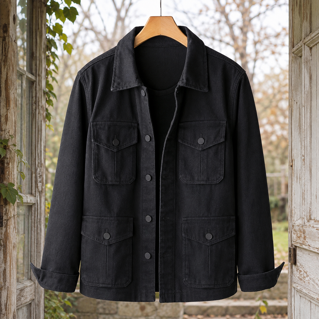 Milo-Wren Utility Jacket - Black