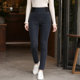 Ophelia-Grace Skinny Pants - Charcoal Gray