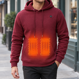 Finnian-Wren Heated Hoodie - Wine Red