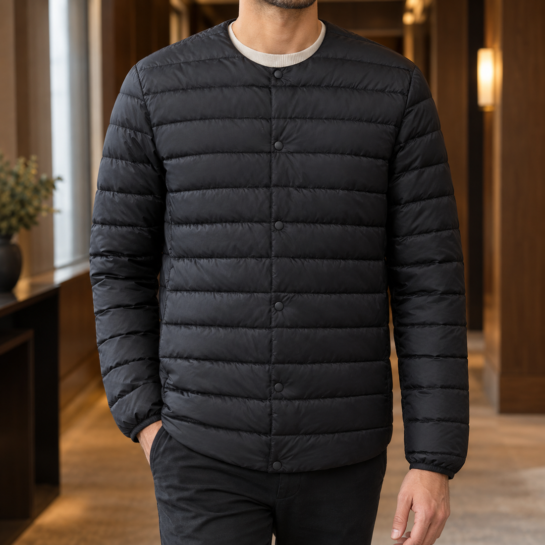 Torquil Lightweight Jacket - Black