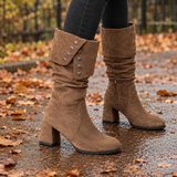 Lodovici-Vita Foldover Boots - Khaki