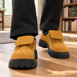 Bevilacqua Suede Derbies - Mustard Brown