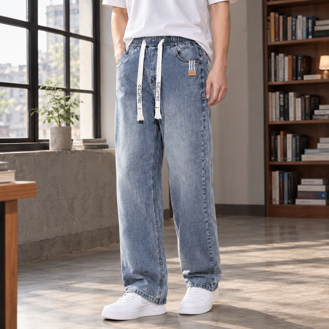 Charles-Tate Relaxed Jeans - Light Blue