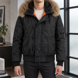 Philemon-West Aviator Jacket - Black