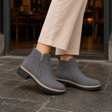 Savoia Zip Ankle Boots - Gray