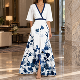 Lily-Grace Floral Maxi Dress - White