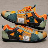 Montero Retro Color-Block Sneakers - Orange