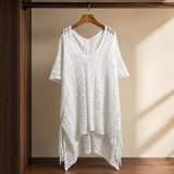 Clemence Openwork Sweater - White